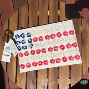 NWT Style & Co Water Resistant Zip Pouch